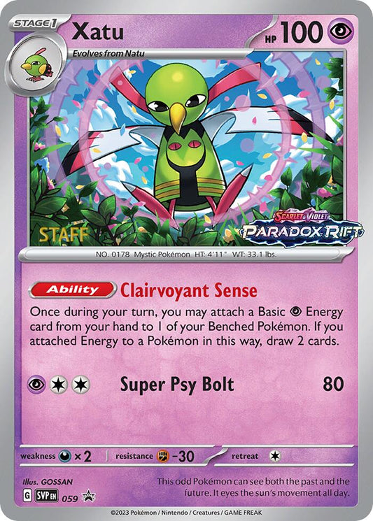 Xatu - 059 (Prerelease) (059) [SV: Scarlet & Violet Promo Cards]
