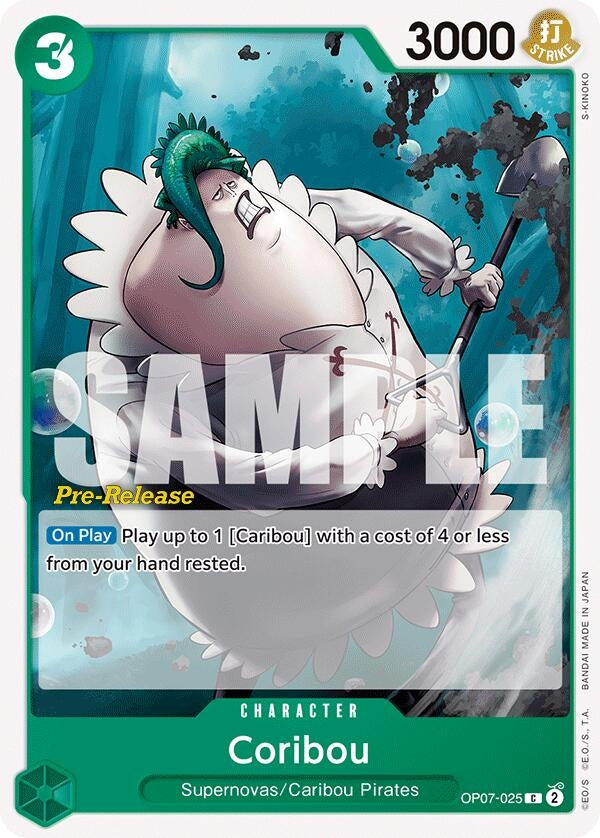 Image for Coribou (OP07-025) [500 Years in the Future Pre-Release Cards] - One Piece Card Game
