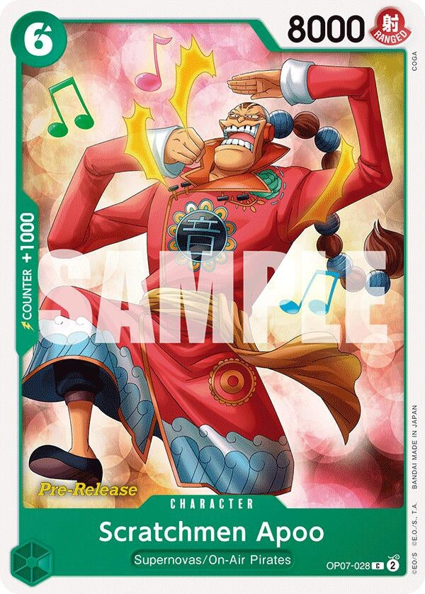 Image for Scratchmen Apoo (OP07-028) [500 Years in the Future Pre-Release Cards] - One Piece Card Game