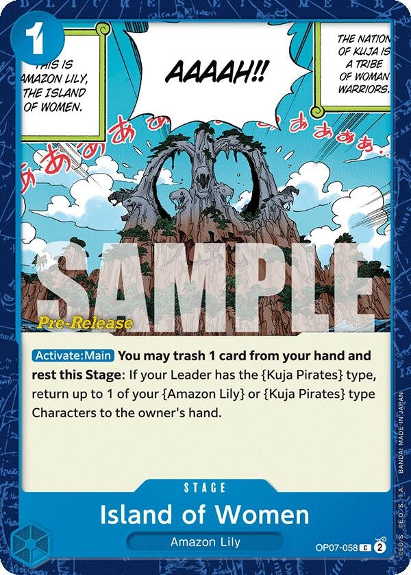 Image for Island of Women (OP07-058) [500 Years in the Future Pre-Release Cards] - One Piece Card Game