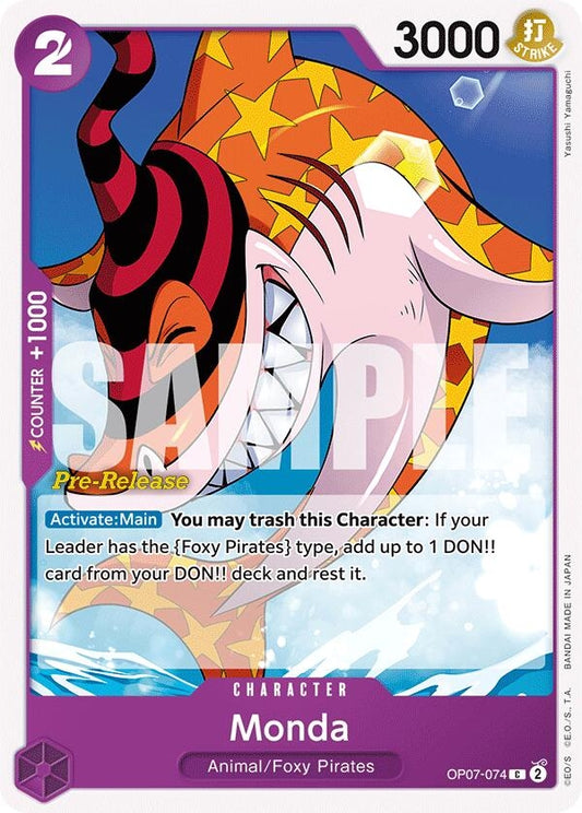 Image for Monda (OP07-074) [500 Years in the Future Pre-Release Cards] - One Piece Card Game