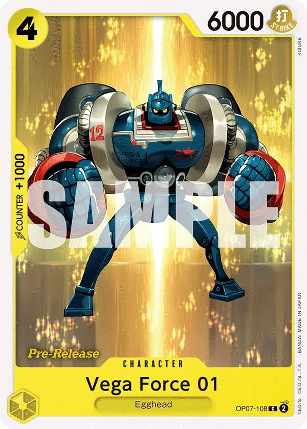 Image for Vega Force 01 (OP07-108) [500 Years in the Future Pre-Release Cards] - One Piece Card Game