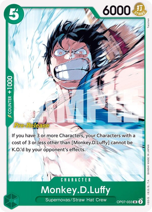 Image for Monkey.D.Luffy (033) (OP07-033) [500 Years in the Future Pre-Release Cards] - One Piece Card Game