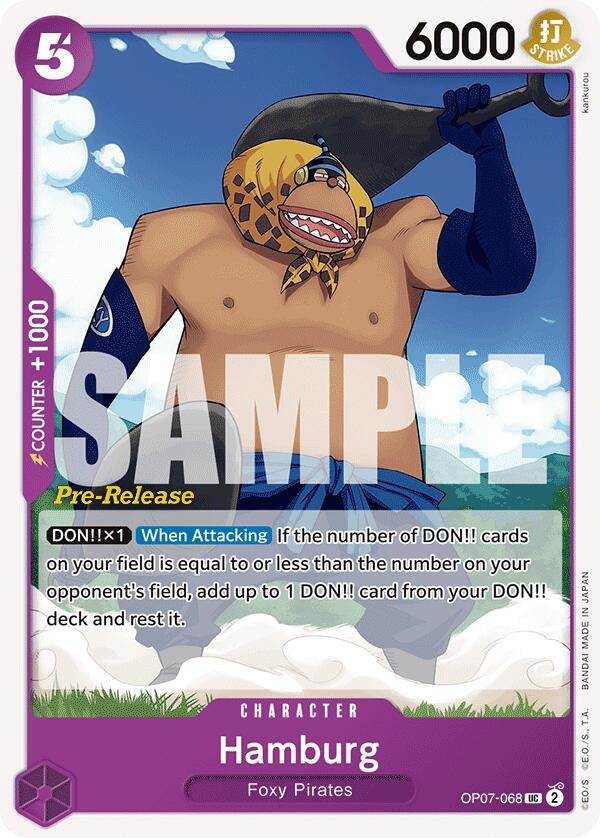 Image for Hamburg (OP07-068) [500 Years in the Future Pre-Release Cards] - One Piece Card Game