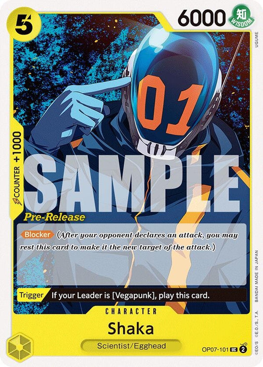 Image for Shaka (OP07-101) [500 Years in the Future Pre-Release Cards] - One Piece Card Game