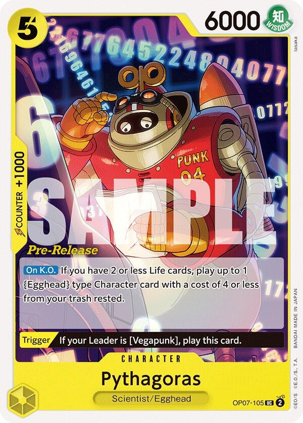 Image for Pythagoras (OP07-105) [500 Years in the Future Pre-Release Cards] - One Piece Card Game