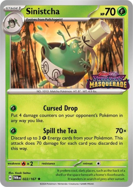 Sinistcha - 022/167 (Prerelease) (022/167) [SV: Scarlet & Violet Promo Cards]