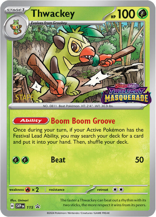 Thwackey - 115 (Prerelease) (115) [SV: Scarlet & Violet Promo Cards]