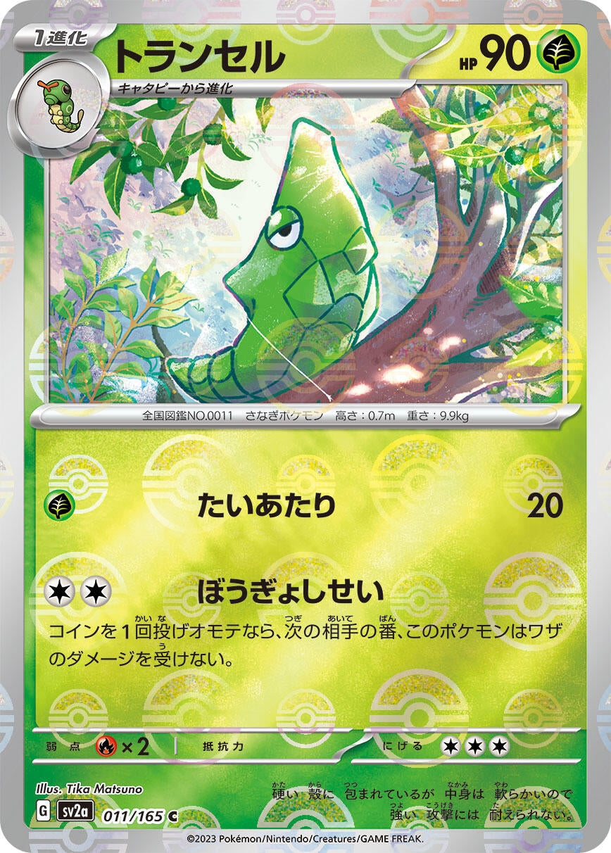 Metapod (Poke Ball Pattern) (011/165) (SV2a: Pokemon Card 151)