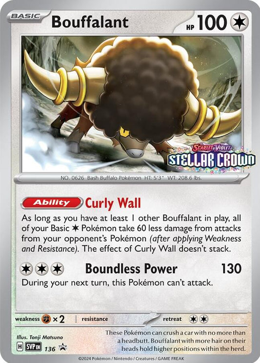 Bouffalant - 136 (136) [SV: Scarlet & Violet Promo Cards]