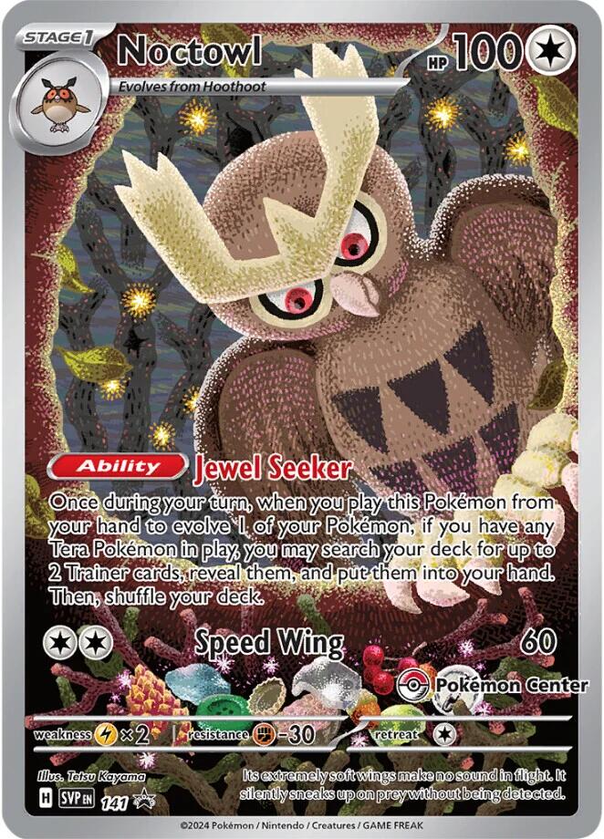 Noctowl - 141 (Pokemon Center Exclusive) (141) [SV: Scarlet & Violet Promo Cards]