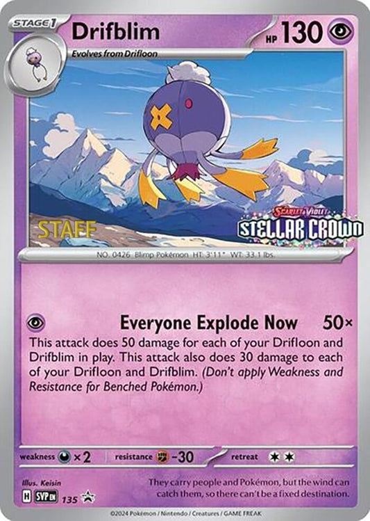 Drifblim - 135 (Prerelease) (135) [SV: Scarlet & Violet Promo Cards]