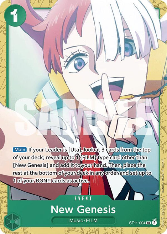 New Genesis (ST11-004) [Starter Deck 16: GREEN Uta]