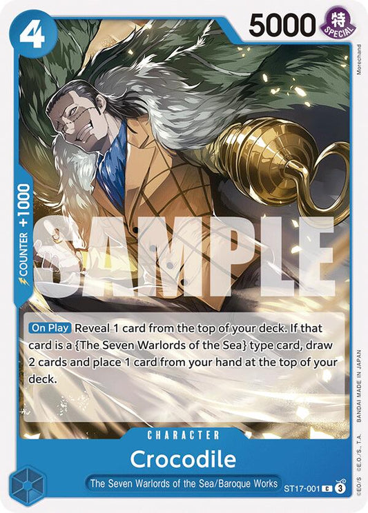 Crocodile (ST17-001) [Starter Deck 17: BLUE Donquixote Doflamingo]