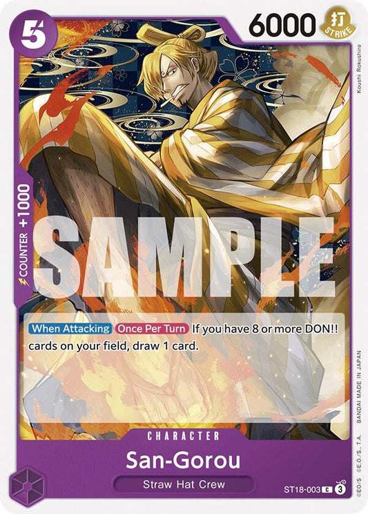 San-Gorou (ST18-003) [Starter Deck 18: PURPLE Monkey.D.Luffy]