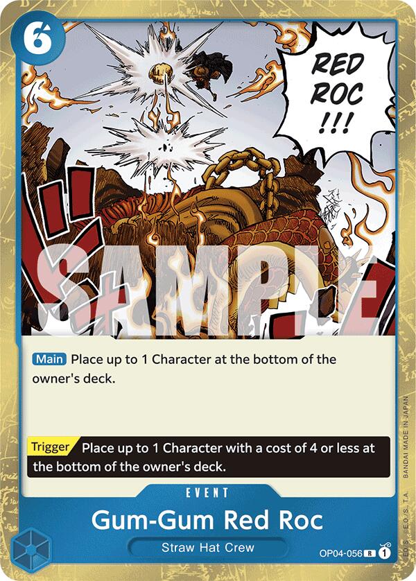 Gum-Gum Red Roc (Jolly Roger Foil) (OP04-056) [Premium Booster -The Best-]