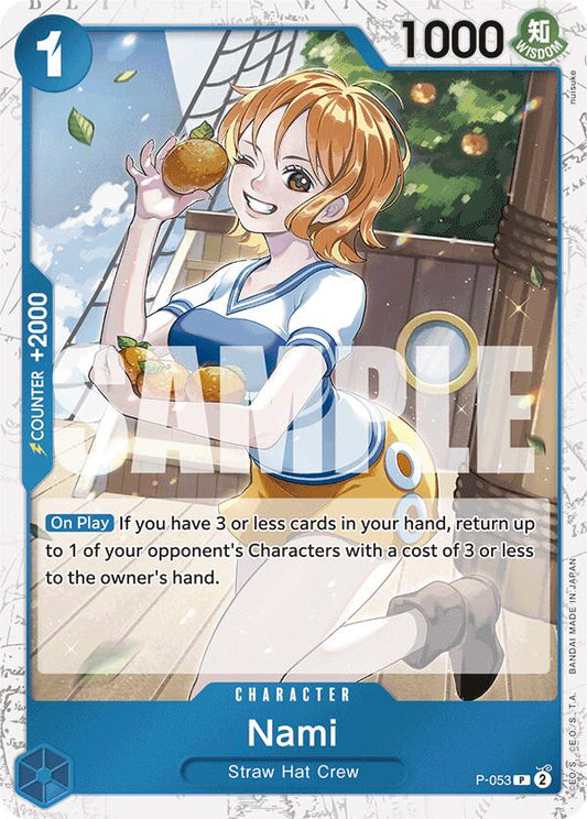 Nami (P-053) (Jolly Roger Foil) (P-053) [Premium Booster -The Best-]