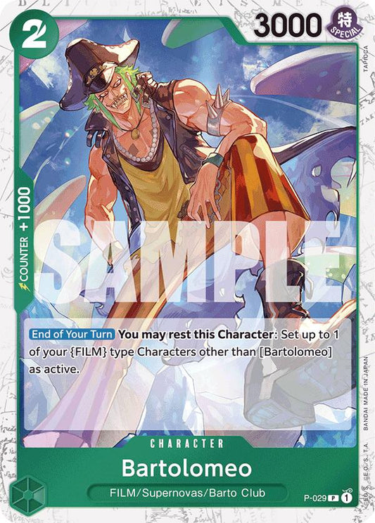 Bartolomeo (P-029) (Jolly Roger Foil) (P-029) [Premium Booster -The Best-]