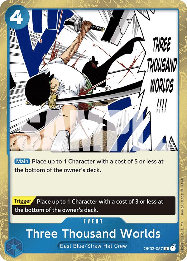 Three Thousand Worlds (Jolly Roger Foil) (OP03-057) [Premium Booster -The Best-]