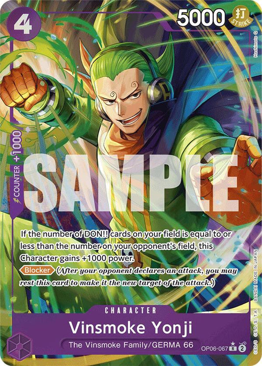 Vinsmoke Yonji (OP06-067) (Alternate Art) (OP06-067) [Premium Booster -The Best-]