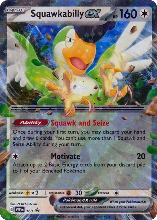 Squawkabilly ex - 160 (160) [SV: Scarlet & Violet Promo Cards]