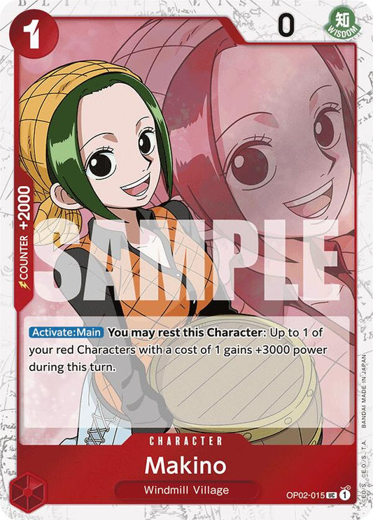 Makino (Jolly Roger Foil) (OP02-015) [Premium Booster -The Best-]