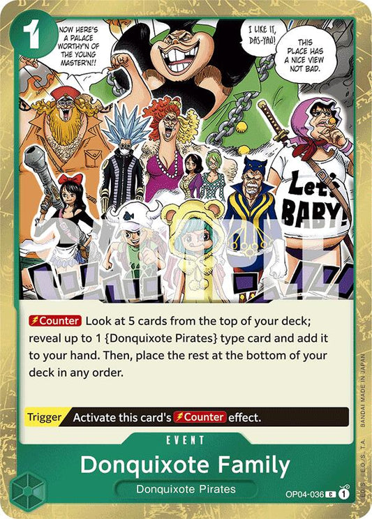 Donquixote Family (Jolly Roger Foil) (OP04-036) [Premium Booster -The Best-]