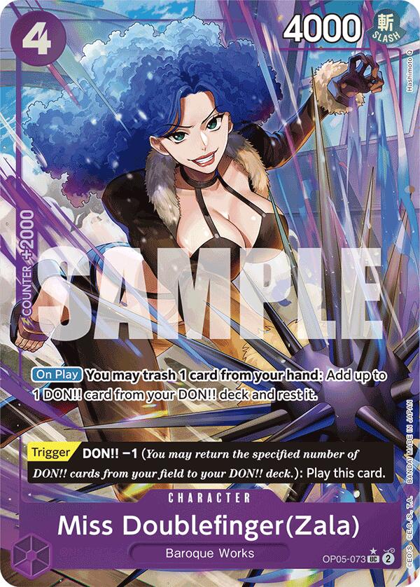 Miss Doublefinger(Zala) (Full Art) (OP05-073) [Premium Booster -The Best-]