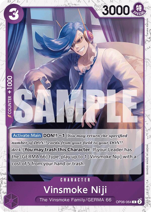 Vinsmoke Niji (OP06-064) (Jolly Roger Foil) (OP06-064) [Premium Booster -The Best-]