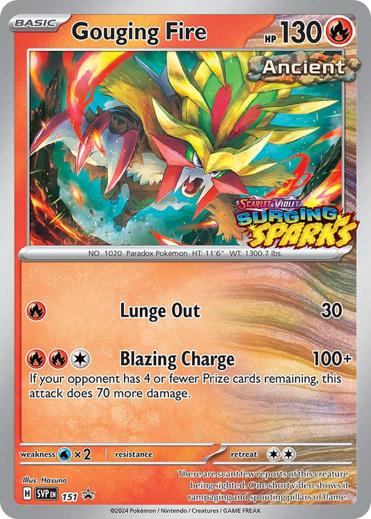 Gouging Fire - 151 (151) [SV: Scarlet & Violet Promo Cards]