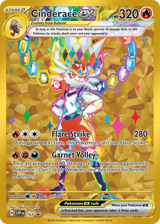 Cinderace ex - 163 (163) [SV: Scarlet & Violet Promo Cards]