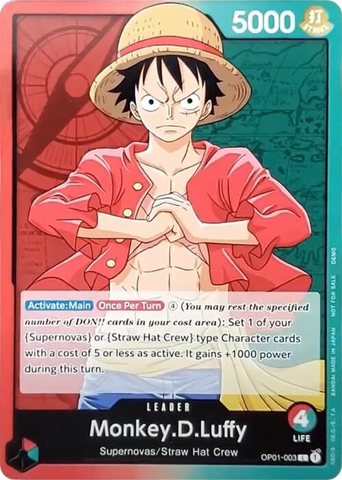 Monkey.D.Luffy (OP01-003) [One Piece Demo Deck Cards]