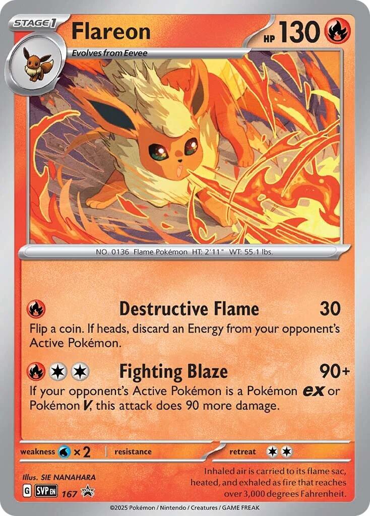 Flareon - 167 (Cosmos Holo) (167) [SV: Scarlet & Violet Promo Cards]
