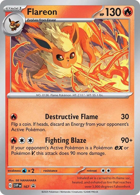 Flareon - 167 (Cosmos Holo) (167) [SV: Scarlet & Violet Promo Cards]