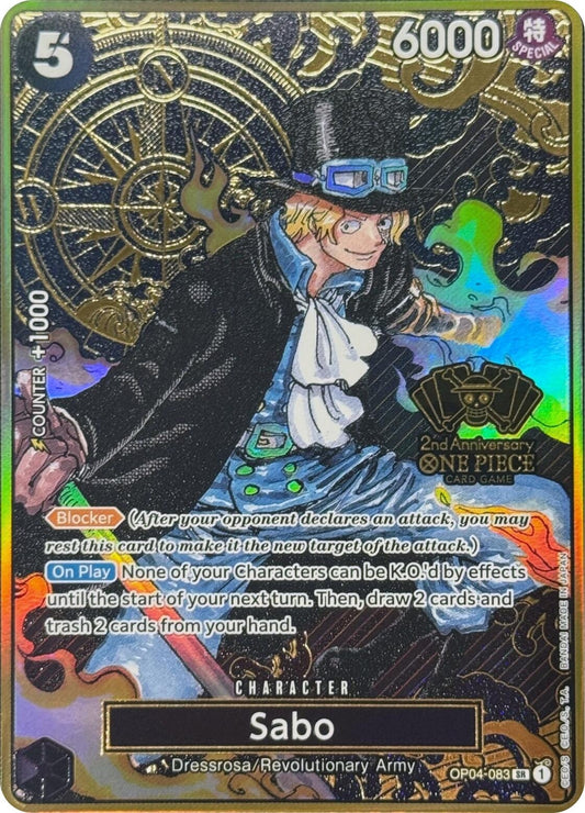 Sabo (One Piece Japanese Version 2nd Anniversary Set) (OP04-083) [One Piece Promotion Cards]