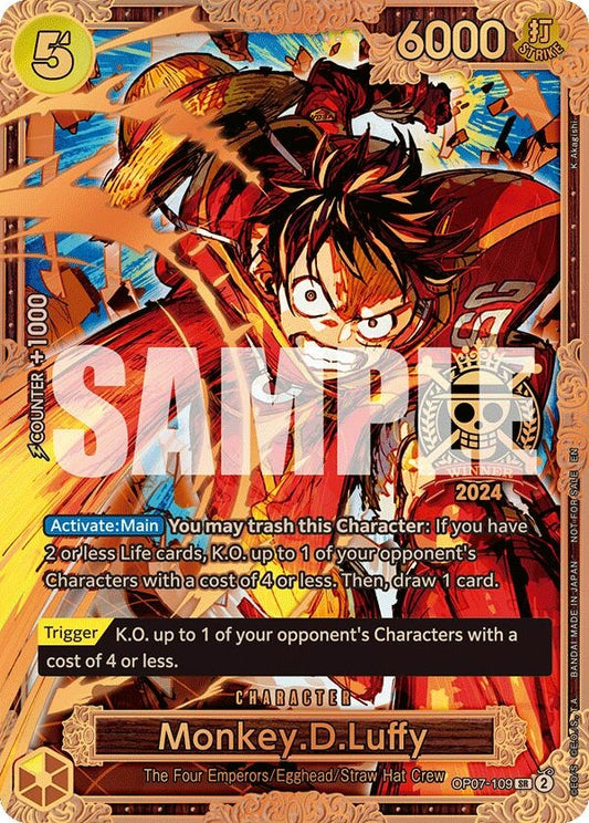 Monkey.D.Luffy (Championship 2024 World Final 3rd Place) (OP07-109) [One Piece Promotion Cards]