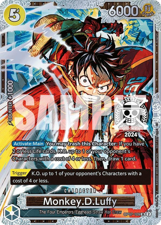 Monkey.D.Luffy (Championship 2024 World Final 2nd Place) (OP07-109) [One Piece Promotion Cards]