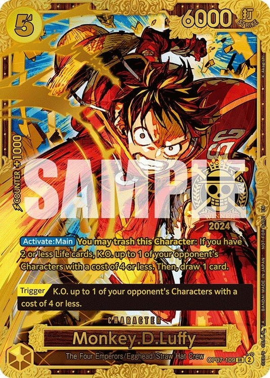 Monkey.D.Luffy (Championship 2024 World Final 1st Place) (OP07-109) [One Piece Promotion Cards]