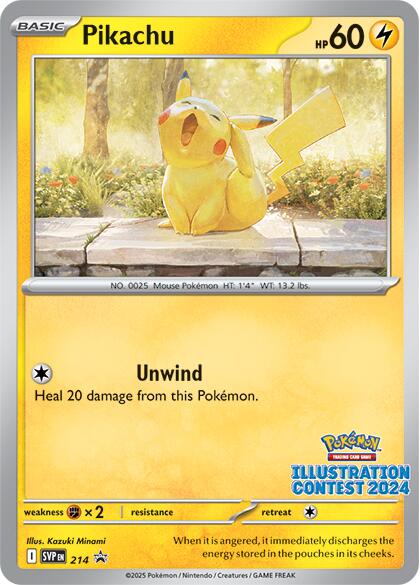 Pikachu - 214 (Illustration Contest 2024) (214) [SV: Scarlet & Violet Promo Cards]