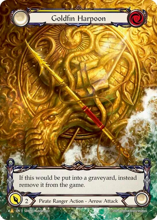 Image for Goldfin Harpoon (Treasure) (SEA093) (High Seas) - Flesh and Blood TCG