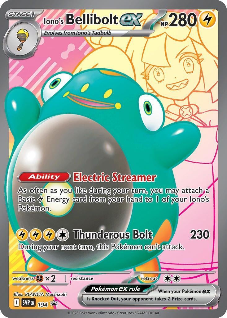 Image for Iono's Bellibolt ex - 194 (194) (SV: Scarlet & Violet Promo Cards) - Pokemon