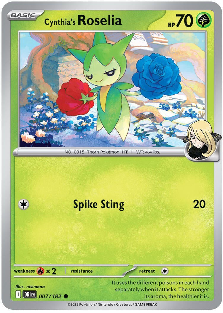 Cynthia's Roselia (007/182) (SV10: Destined Rivals)