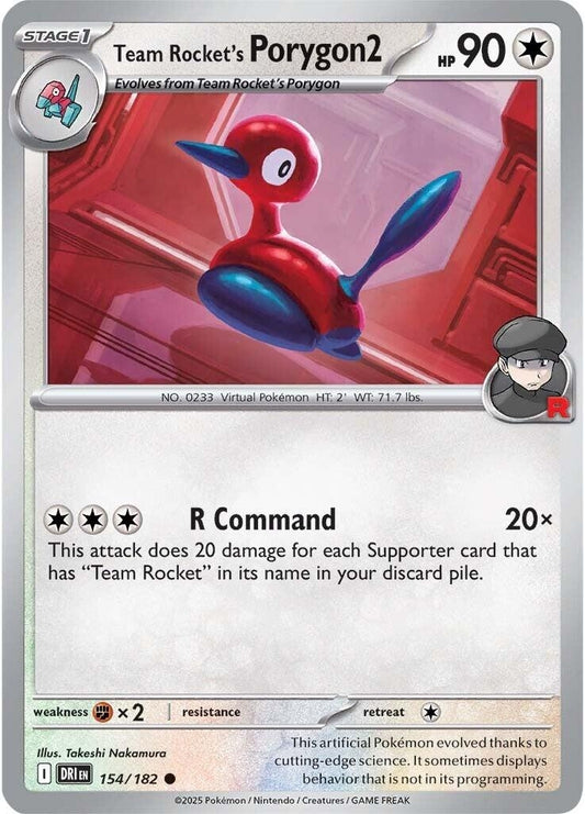 Team Rocket's Porygon2 (154/182) (SV10: Destined Rivals)
