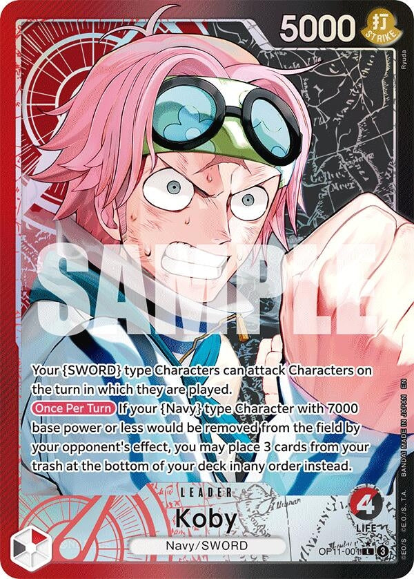 Koby (001) (Alternate Art) (OP11-001) (A Fist of Divine Speed)