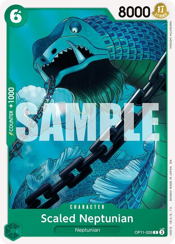 Image for Scaled Neptunian (OP11-026) (A Fist of Divine Speed) - One Piece Card Game