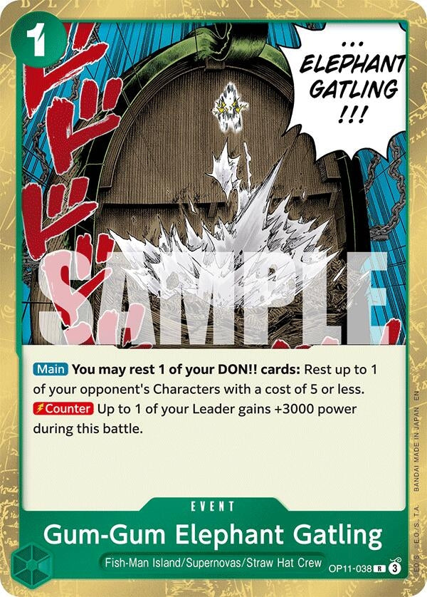 Gum-Gum Elephant Gatling (OP11-038) (A Fist of Divine Speed)
