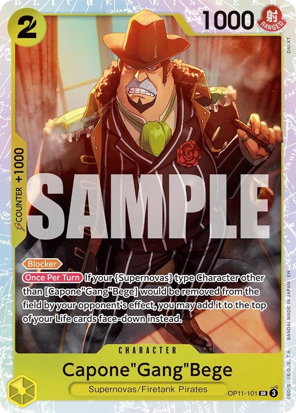 Capone"Gang"Bege (101) (OP11-101) (A Fist of Divine Speed)