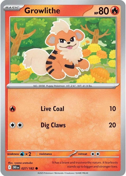 Growlithe (027/182) (SV10: Destined Rivals)
