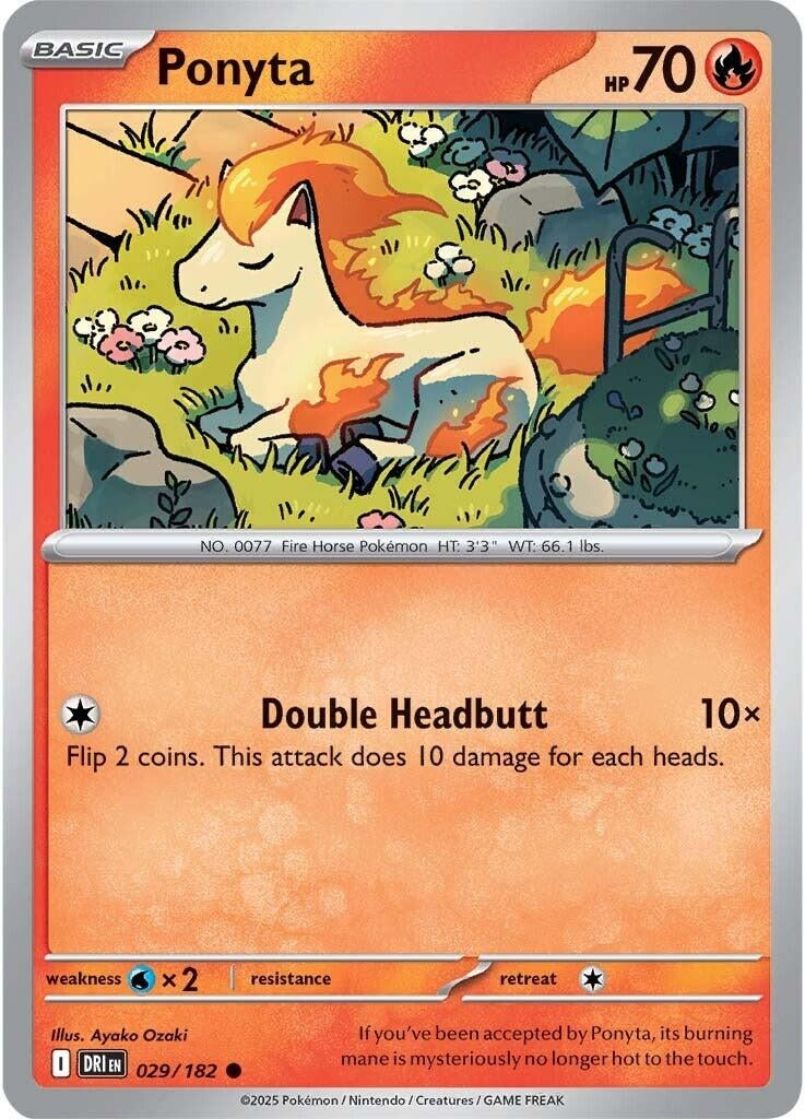 Ponyta (029/182) (SV10: Destined Rivals)
