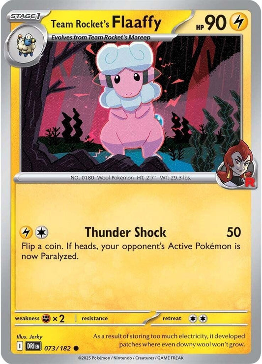 Team Rocket's Flaaffy (073/182) (SV10: Destined Rivals)